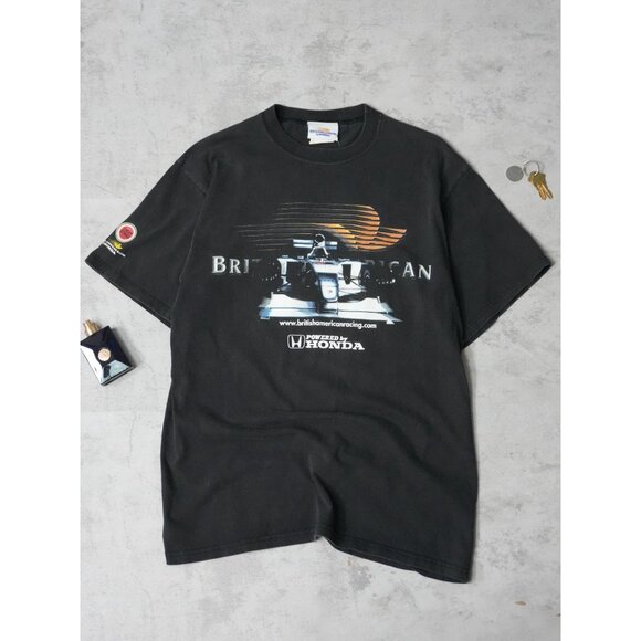 Vintage 90s Honda British American Racing T - Picture 2 of 5